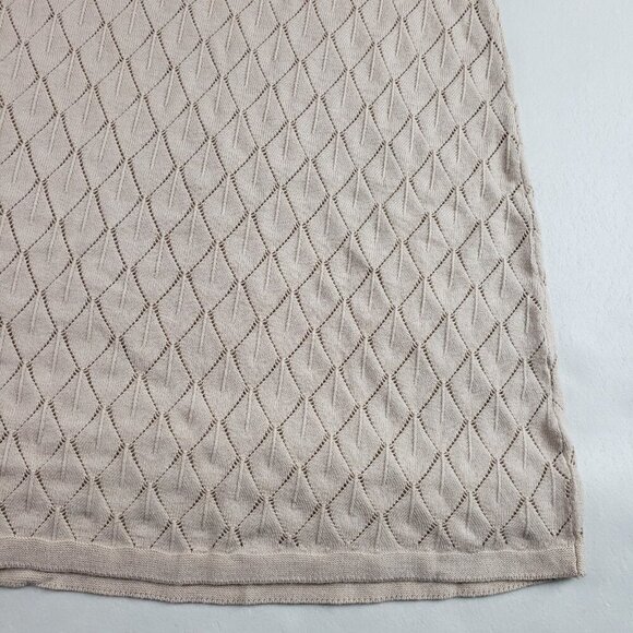 Sundance Soft Whispers Dress Womens XL Beige Sweater Sleeveless Knit A Line - Picture 8 of 12